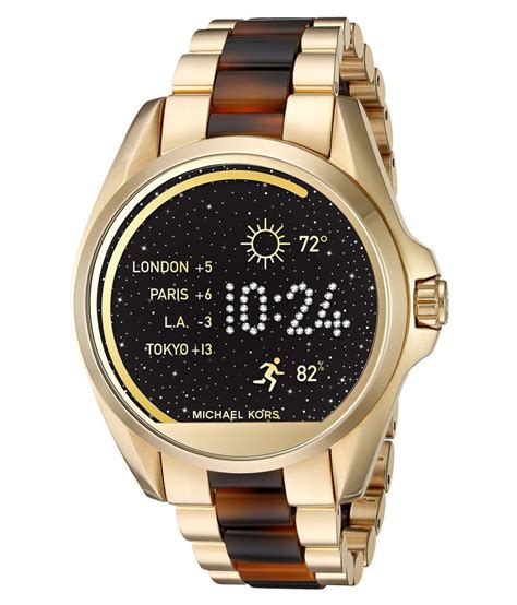 michael kors access touchscreen gold acetate bradshaw smartwatch mkt5003